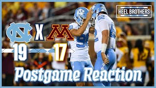 UNC vs Minnesota Football Postgame Reaction [upl. by Gnoud]