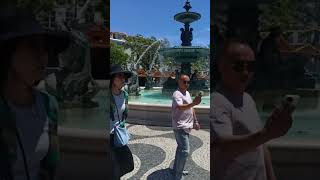 rossio square Lisbon Portugal beautiful love travel instagram fashion [upl. by Annaeel636]