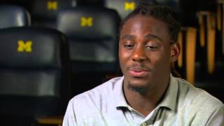 The Journey 2012 Big Ten Football  Denard Robinson on First Play [upl. by Alrahs]