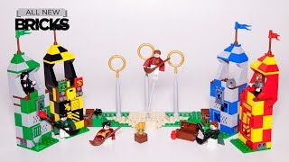 Lego Harry Potter 75956 Quidditch Match Speed Build [upl. by Shadow297]