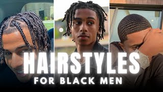 Top 7 Hairstyles For Black Men 2024 [upl. by Adahs]