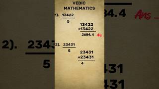 Vedic Maths Awesome Trick To Divide By 5 vedicmaths [upl. by Sinclair]