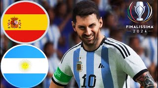 Spain vs Argentina  Finalissima Prediction 2024  All Goals Highlights  FIFA [upl. by Ellen663]