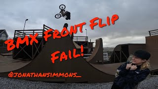 BMX Front Flip Fail [upl. by Anauq]