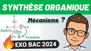 CHIMIE ORGANIQUE 🔥 Exercice BAC 2024  Sujet Amérique du Nord  PHYSIQUE  CHIMIE [upl. by Caravette]