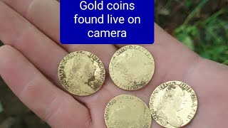 metal Detecting equinox finds gold coins in the woods amazing finds dug live [upl. by Lugo]