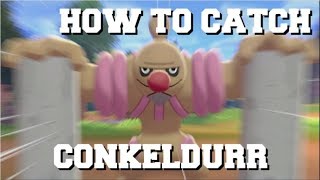 HOW TO CATCH CONKELDURR IN POKEMON SWORD AND SHIELD GUIDE [upl. by Ambrosia]