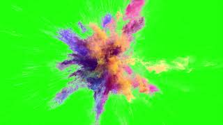 Holi color blast green screen video [upl. by Hermina487]