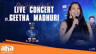 FtGeetha Madhuri Live Concert At My Home Avatar  Telugu Indian Idol Season 3  YouWe Media [upl. by Karol196]