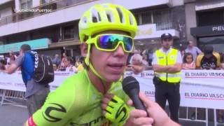 Declaraciones Rigoberto Urán  Cannondale Drapac  antes de la Clásica San Sebastián 2016 [upl. by Burchett]