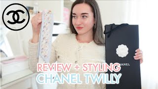 Chanel Twilly Scarf Review amp Styling  Is it REALLY worth it [upl. by Aztirak]