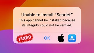 Fix “This app cannot be installed because its integrity could not be verified” on iPhone  iPad 2024 [upl. by Pfeifer322]