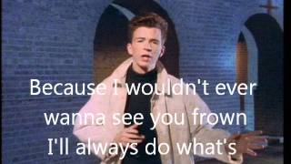 Rick Astley Together Forever lyrics [upl. by Valery887]