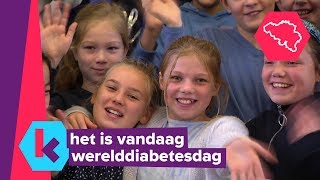 Febe riep op om blauwe kleren aan te trekken op Werelddiabetesdag [upl. by Ajroj]