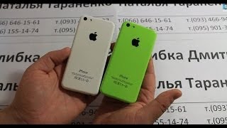 Видео обзор Iphone 5c копия iphone 5с копия  4quot дюйма Android 42  1 сим [upl. by Arnaldo]