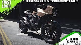 Ducati Scrambler Cafe Racer Concept Launched In UK  Explained All Spec Features And More [upl. by Sunny]