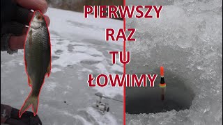 PODLODOWE ŁOWIENIE NA NIEZNANYM STAWIE [upl. by Eedolem]