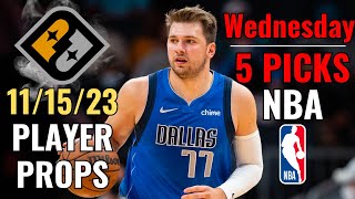 PRIZEPICKS NBA WEDNESDAY 1115 CORE PLAYER PROPS [upl. by Rofotsirk]