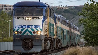 4K  Extreme Railfanning in San Diego Amtrak Coaster Metrolink amp BNSF Trains in Early 2018 [upl. by Ulrikaumeko]