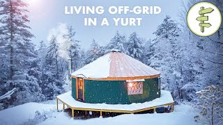 Couple Living OffGrid in Their DREAM Yurt Home in the Forest – How They Built It  Pros amp Cons [upl. by Ahsenyl803]