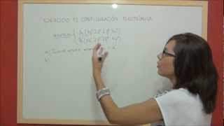 QUIMICA Ejercicio 12 Estructura atómica  Comparación de la configuración electrónica de A y B [upl. by Dinsdale]