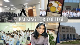 Packing for medical college 🩺🤌🏻 and hostel 👾shifting vlogoath taking ceremony college tour [upl. by Nowad]