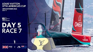 Louis Vuitton 37th Americas Cup Race 7  INEOS Britannia vs Emirates Team New Zealand  Full Replay [upl. by Anura369]