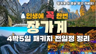 인생에 꼭 한번 가야 하는 장가계 여행 가기 쉬워진 장가계 4박5일 패키지의 모든 일정을 담았습니다 장가계 가기 전 필수영상 [upl. by Wavell]