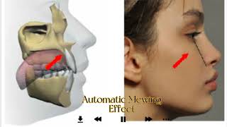 Automatic Mewing Facial Reconstruction sharp defined jawline face symmetry subliminal [upl. by Baird409]