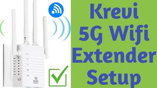 How to Setup Krevi 5G 1200mbps Wifi Extender Krevi Wifi Booster Login  Devicessetup [upl. by Lebazi644]