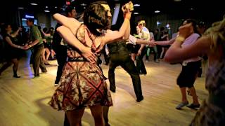 Midwest Lindyfest 2013  Social Lindy Hop  Ryan Calloway amp Ann Mony [upl. by Joette]