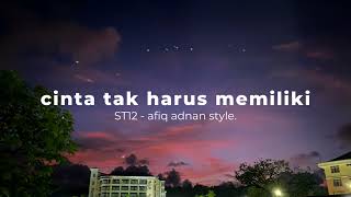 cinta tak harus memiliki  ST12  afiq adnan style cover [upl. by Acker263]