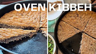 How To Make Lebanese Oven Kibbeh Kibbeh Bil Sanieh [upl. by Janet216]