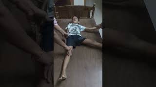 Devarajan doing a MORO REFLEX INTEGRATION EXERCISE Starfish like share Subscribe [upl. by Puiia]