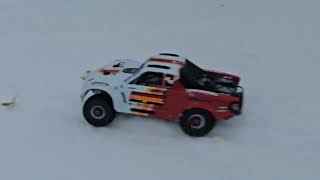 Arrma Mojave X Senton in Snow [upl. by Obocaj]