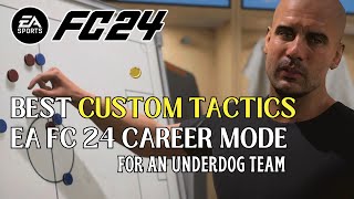 Best Custom Tactics for EA FC 24 Career Mode  For an Underdog team [upl. by Mab]