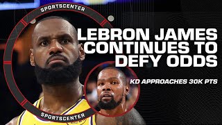 LeBron James BEATING Father Time ⌛  Wemby amp Kevin Durant impress in Ws  SportsCenter [upl. by Grunenwald]