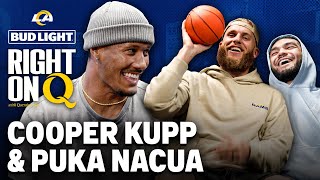 Cooper Kupp amp Puka Nacua Settle Who The Better Basketballer Is With Quentin Lake  Right On Q Ep 1 [upl. by O'Donnell886]