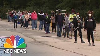 Early Voting Kicks Off In Georgia With Long Lines  NBC Nightly News [upl. by Amend301]