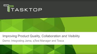 Tasktop Integration Hub  Jama qTest Manager QASymphony and Tricentis Tosca [upl. by Wayland]