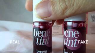 Fake Vs Real BENEFIT Bene Tint Posie Tint amp High Beam [upl. by Nomad]