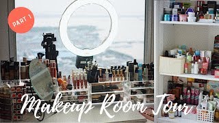 MAKEUP COLLECTION ROOM TOUR  PART 1  BAHASA INDONESIA [upl. by Quartus858]