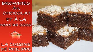 Brownies au chocolat et à la noix de coco [upl. by Phia]