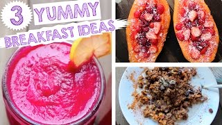 3 Energizing VeganRaw Vegan Breakfast ideas [upl. by Nylsej]