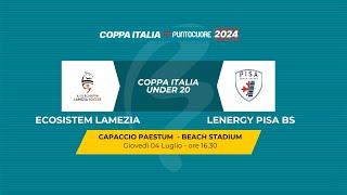 Ecosistem Lamezia  Lenergy Pisa Bs  Under 20 Coppa Italia 2024 [upl. by Eekcaj341]