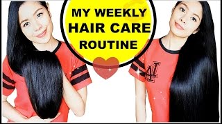 My Weekly Hair Care Routine 2016 Beautyklove [upl. by Yelsiap]