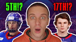 Reacting To NHLcoms 2024 NHL Mock Draft [upl. by Ioved873]