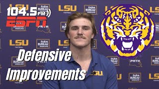 LSU LB Whit Weeks Talks Improvement On Defense  Excitement Level For Nicholls State [upl. by Waldron]