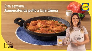 Jamoncitos de pollo a la jardinera🍗😋  Recetas de pollo  Lidl España [upl. by Anelem]