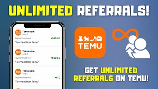 How to Get UNLIMITED Referrals on Temu  Top Referral Method [upl. by Reiser]